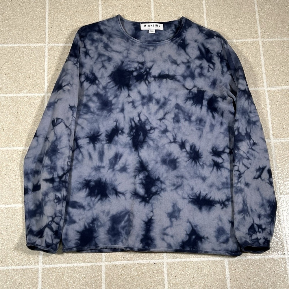 Men's Highline Collective All Over Print Tie Dye Long Sleeve Shirt Size M